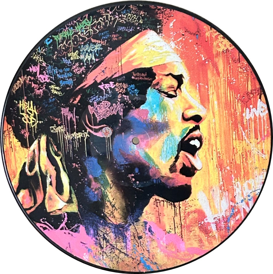 Jimi Hendrix – Purple Haze picture disc is a striking tribute to one of rock’s most iconic anthems. Pressed with vivid, psychedelic artwork right onto the vinyl, it combines Hendrix’s groundbreaking guitar work and unmistakable voice with a collector’s display-worthy design. More than just a record, it’s a piece of music history — capturing the electrifying energy of Hendrix’s breakthrough hit while giving fans a visually stunning way to celebrate his legacy.